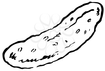 Royalty Free Clipart Image of
a Pickle