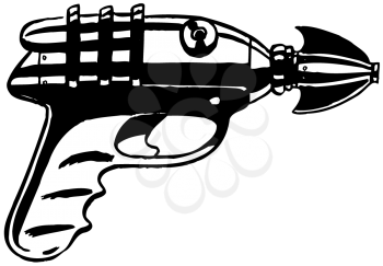 Royalty Free Clipart Image of a Raygun