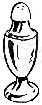 Royalty Free Clipart Image of
a Salt Shaker
