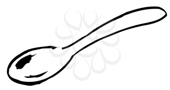 Royalty Free Clipart Image of a Spoon