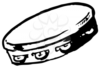 Royalty Free Clipart Image of a Tambourine