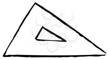 Royalty Free Clipart Image of a Triangle