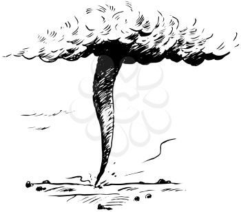 Royalty Free Clipart Image of a Twister