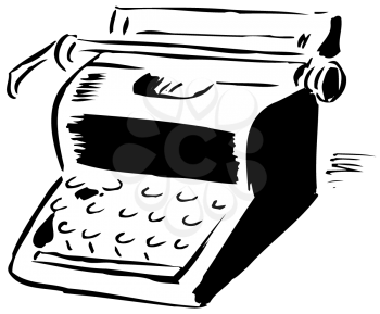 Royalty Free Clipart Image of a Typewriter
