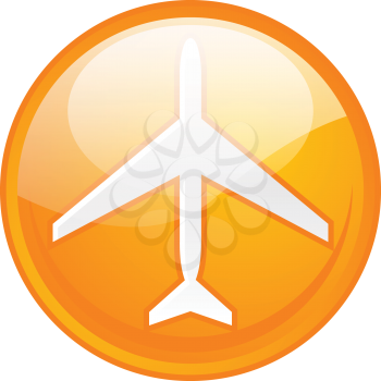 Royalty Free Clipart Image of an Air Transportation Sign