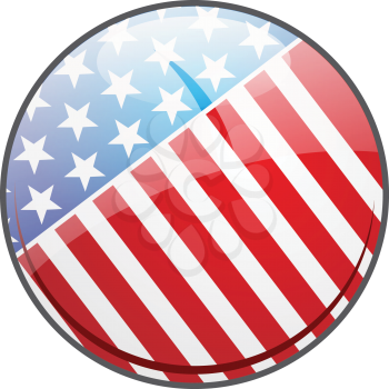 Royalty Free Clipart Image of a Vote Button
