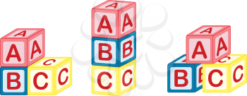 Royalty Free Clipart Image of Building Blocks