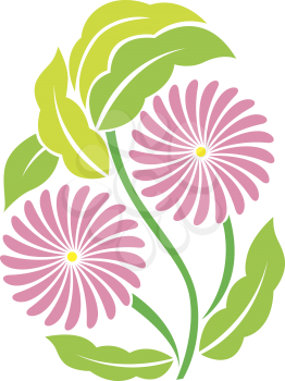 Royalty Free Clipart Image of an Easter Flower