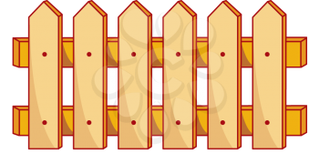 Royalty Free Clipart Image of a Fence