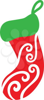 Royalty Free Clipart Image of a Christmas Stocking