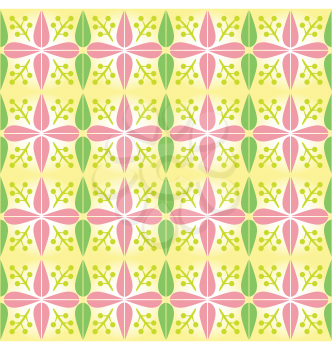 Royalty Free Clipart Image of a Background of Spring Colours