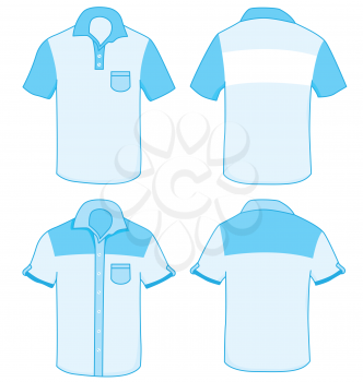 Royalty Free Clipart Image of Four Shirts