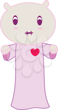 Royalty Free Clipart Image of a Little Monster