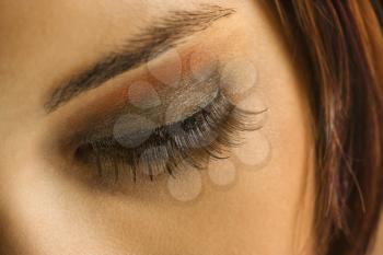 Royalty Free Photo of a Woman's Eye With Make-up