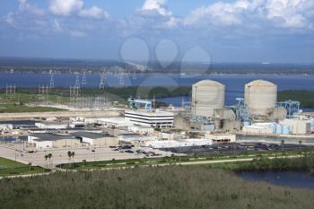 Royalty Free Photo of a Nuclear Power Plant on Hutchinson Island, Florida