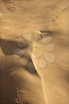 Royalty Free Photo of Sand Dunes in Vermillion Canyon, California, USA
