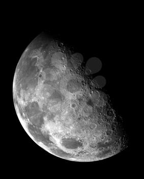 Royalty Free Photo of the Moon in Outer Space