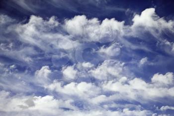 Royalty Free Photo of Blue Sky and Clouds over Maui, Hawaii, USA