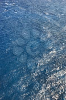 Royalty Free Photo of Blue Rippled Water of Pacific Ocean