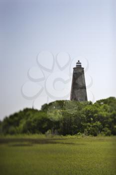 Bald Head Island lighthouse on Bald Head Island, North Carolina.