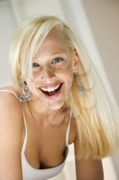 Royalty Free Photo of a Blonde Woman Smiling
