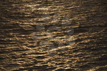 Royalty Free Photo of the Sun Reflected on the Ocean