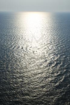 Royalty Free Photo of Sun Reflecting Off the Atlantic Ocean
