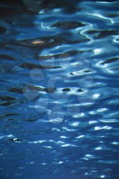 Royalty Free Photo of Blue Rippled Water