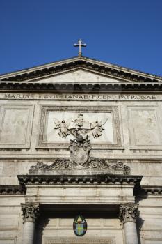 Royalty Free Photo of a Building Facade in Rome, Italy