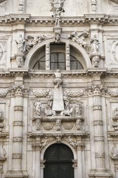 Royalty Free Photo of a Facade of San Moise Church in Venice, Italy