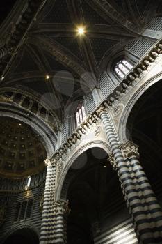 Royalty Free Photo of the Interior of Cathedral of Siena