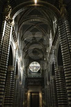Royalty Free Photo of the Interior of a Cathedral of Siena