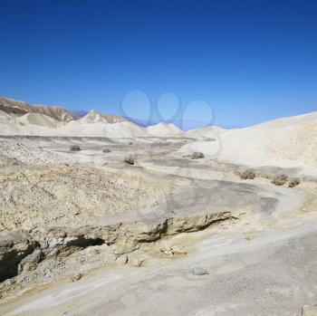 Royalty Free Photo of a Barren Landscape in Death Valley National Park