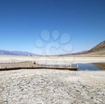 Royalty Free Photo of a Badwater Basin in Death Valley National Park