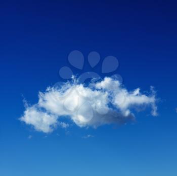 Royalty Free Photo of a Cloud in a Blue Sky