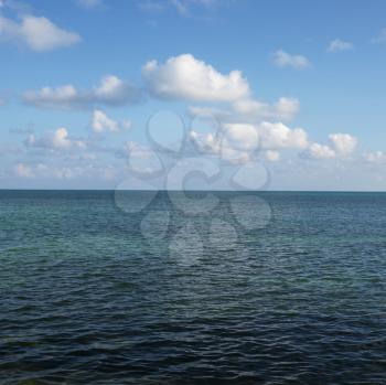 Royalty Free Photo of Clouds Over Water in Florida Keys, Florida, USA