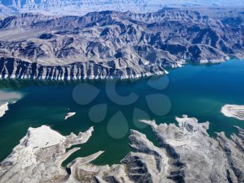 Royalty Free Photo of an Aerial View of Lake Mead