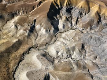 Royalty Free Photo of an Aerial of a Colorado Desert Landscape