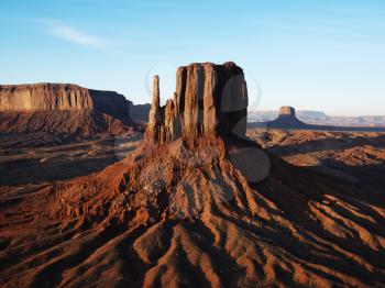 Royalty Free Photo of Sandstone Mesa in Monument Valley