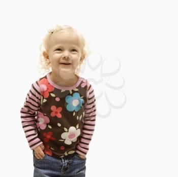 Royalty Free Photo of a Little Girl Laughing