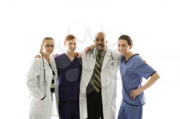 Royalty Free Photo of Medical Healthcare Workers Standing Together