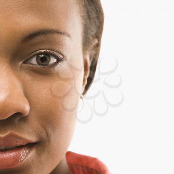 Royalty Free Photo of a Close-up Portrait of an African American Woman