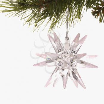 Royalty Free Photo of a Star-Shaped Christmas Ornament