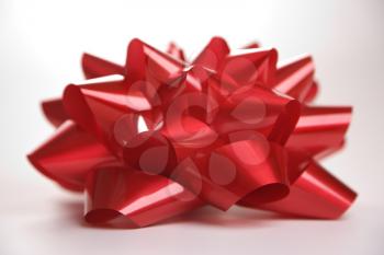 Royalty Free Photo of a Big Red Christmas Bow