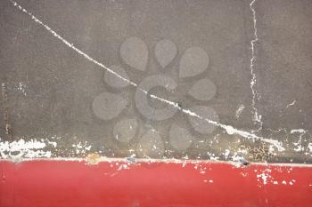 Royalty Free Photo of an Abstract of Concrete With Cracks and a Red Line