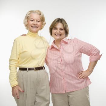Royalty Free Photo of Two Older Women Smiling
