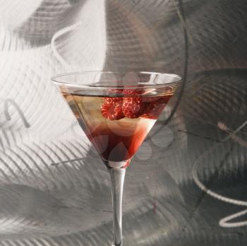 Royalty Free Photo of a Raspberry Martini