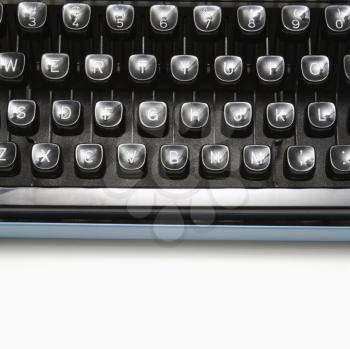 Royalty Free Photo of Type Levers on a Typewriter Keyboard