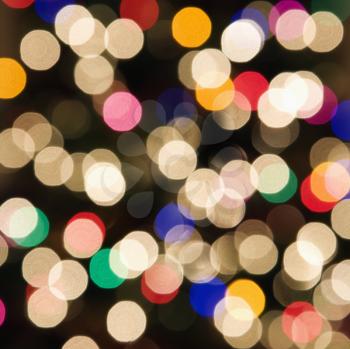 Royalty Free Photo of Abstract Blurred Multicolored Lights