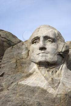 Royalty Free Photo of George Washington Carved at Mount Rushmore National Monument, South Dakota